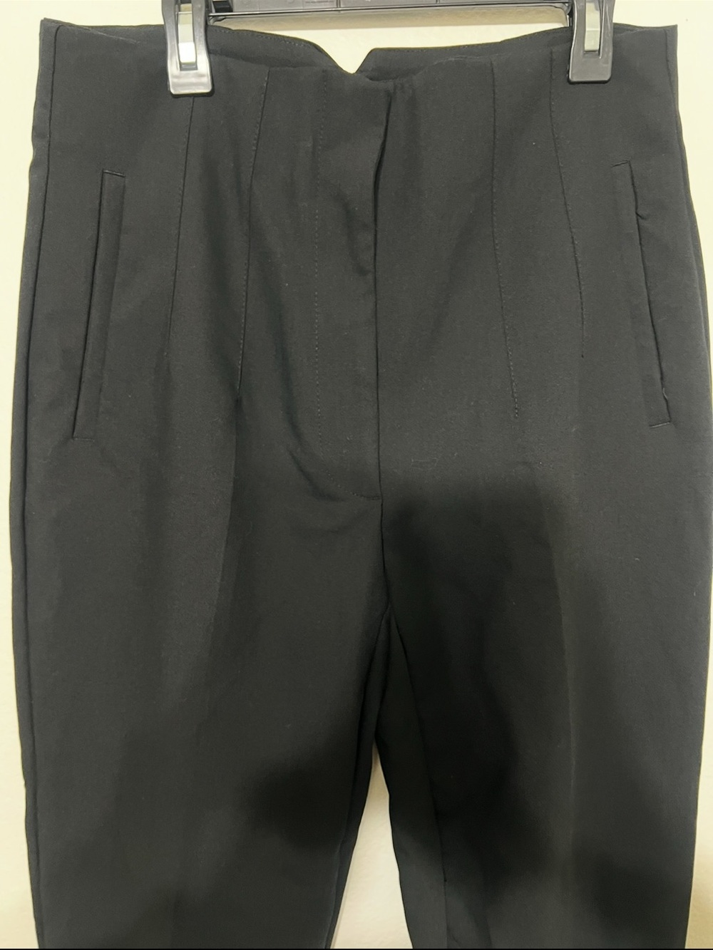ZARA Black Tailored High-Waist Trousers Size Large NWT - Picture 3 of 8